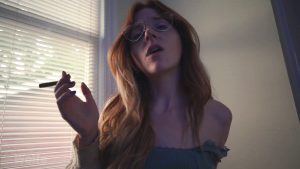 Jessie Wolfe – Redhead Stoner Girlfriend gives you JOI while Smoking