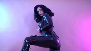 Miss Ellie Mouse – Stunning Latex Catsuit and Brunette of Your Dreams