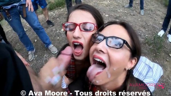 Ava Moore – The Bukkake of Students in Nature with Jeweln 22