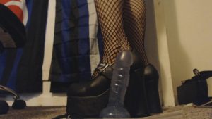 Miss Alice the Goth – Goth Girl in Heels Steps on Your Cock