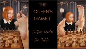 TinyFeetTreat – Queens Gambit – Footjob Under the Table