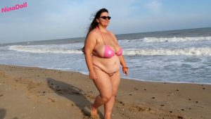 Nina Doll – Catwalk at the Beach Bikini and Nude BBW