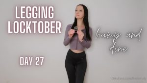 Goddess Alyssa – Legging Locktober Day 27 Hump and Dine Cant Wait to Hear How This Goes for You