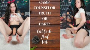 TheTinyFeetTreat – Camp Counselor Truth or Dare – Girl Cock and Feet