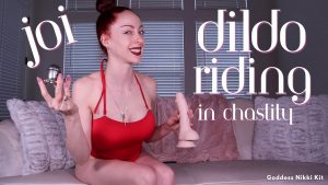 Goddess Nikki Kit – Dildo Riding in Chastity JOI
