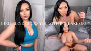 Mia Jocelyn – Girlfriend Cucks You With Bukkake Orgy