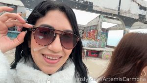 Artemis Carmona – Double Blowjob and Cumwalk From out of an Abandoned Building
